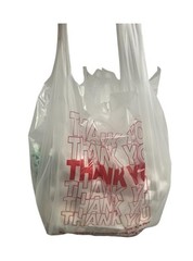 300 Bags T-Shirt Thank You Plastic Grocery Store Shopping Carry Out Bags.