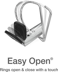 3 Ring Binders, 0.5 Inch One-Touch Easy Open D Rings, Durable Binders for School