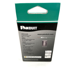Panduit H000X044H1C Continuous Heat Shrink P1 Label Cassette Black on White