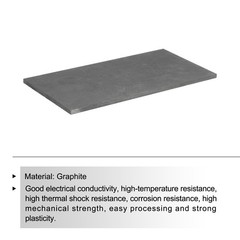 Graphite Block Ingot Rectangle Graphite Electrode Plate Board 200x100x5mm