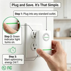 New Universal Energy Saving Box Reduce Electricity Bills Plug and Play Power