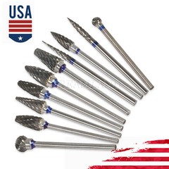 10X Tungsten Carbide Dental Acrylic Bur Drill Coarse Cutter 2.35mm Shank