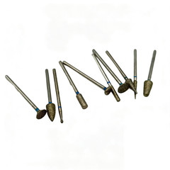 10PCS/Set Dental Lab Polishing Bur Drills Tungsten Steel Carbide Burs 2.35MM