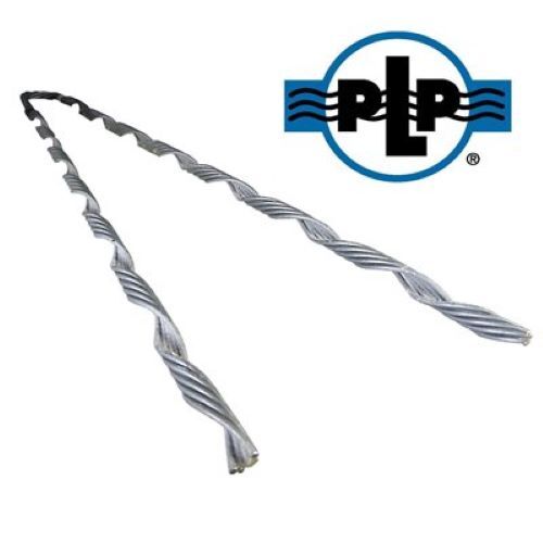 PLP Galvanized Steel Preformed Tree Grip / Dead End, 5/16″ (Black), Made in USA