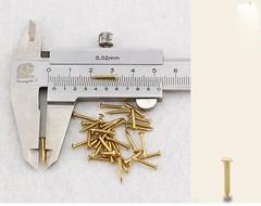 20-100PCS Small Mini Round Head Nail Pure Copper Brass Tack Dia1.2-2.8mm L8-55mm
