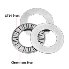 5/8″x1-1/8″x5/64″ Thrust Needle Roller Bearings TC1018 Repair with Washers, 5Pcs