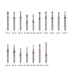 25pcs AZDENT Dental FG Diamond Burs For High Speed Handpiece Friction Grip