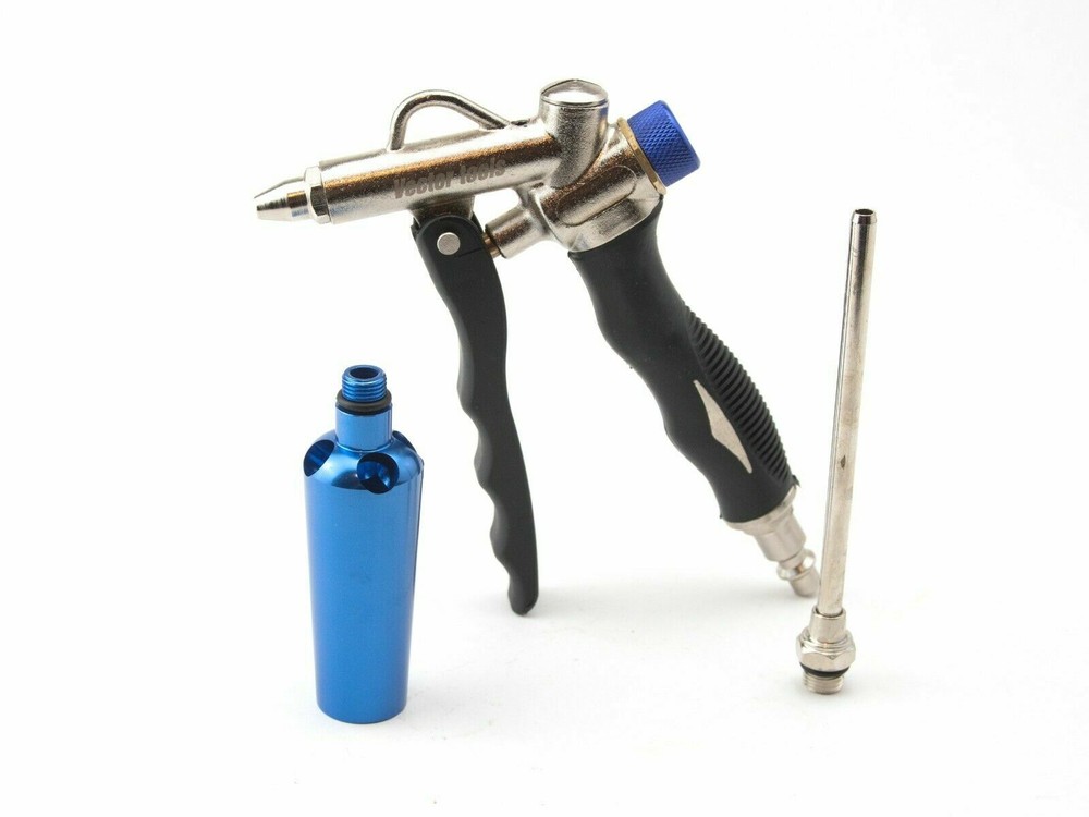 2-Way Air Blow Gun with Adjustable Air Flow and Extended Nozzle