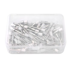 OneMed Disposable Dental Prophy Polishing Brush Latch Flat Type White 100Pcs/Box