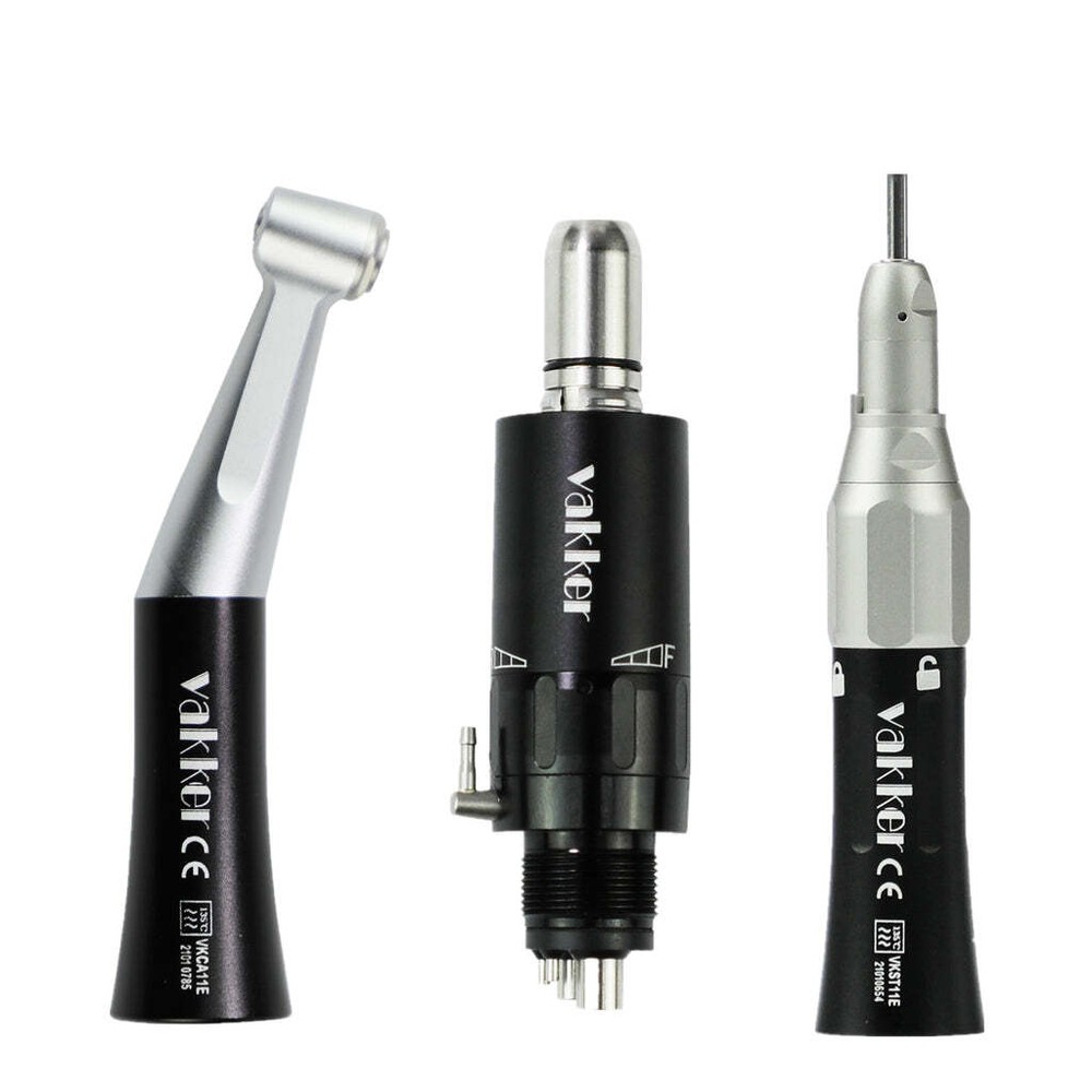 Dental Slow Low Speed Handpiece Straight Contra Angle Air Motor Set 4H NSK Style