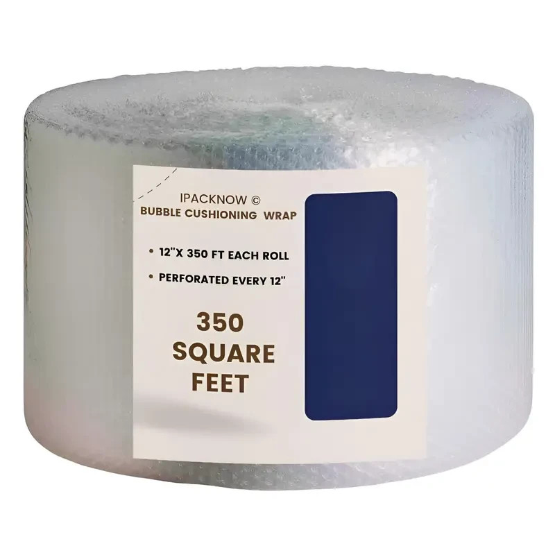 12″ Wide 350 feet Bubble Cushioning Wrap Roll Small Bubble Perforated Every 12″