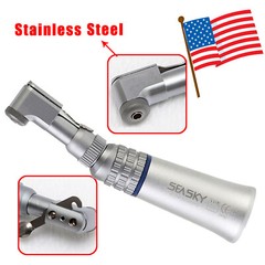 1-5 Dental Low Speed Contra Angle Handpiece 1:1 Push Button Latch Fit NSK FDA