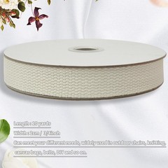 JESEP YONG 3/4 inch Cotton Webbing Strap 10 Yards Handles Bag Beige