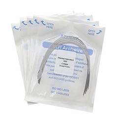 Dental Orthodontics Heat Thermal Activated Niti Arch Wire Ovoid/Nature AZDENT