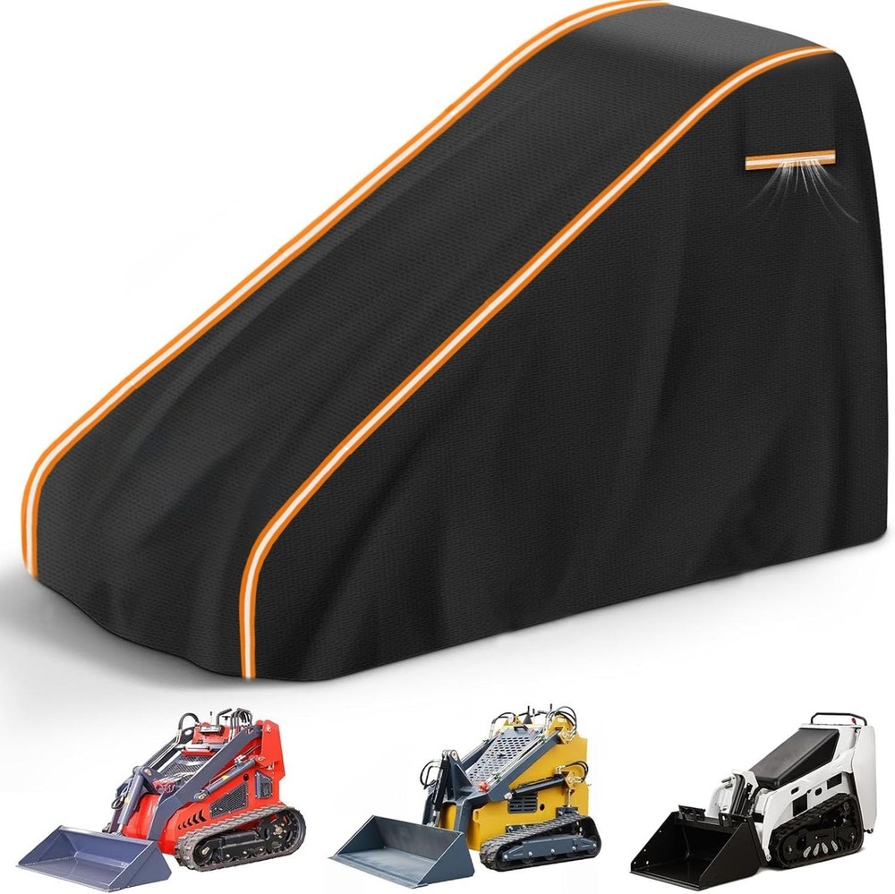 900D Mini Skid Steer Loader Cover, Heavy Duty Waterproof Mini Open Cab Skid Stee