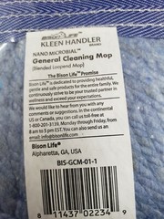 Qty/10 Bison Life BIS-GCM-01-1 Kleen Handler Microbial Cleaning Mop Head