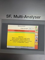 Dilo SF6 MULTI-ANALYSER 3-038R-R313 Gas