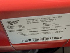 Milwaukee Electric Chain Hoist 1 Ton Capacity 15 Ft. Lift 1 HP 115/230v 9567