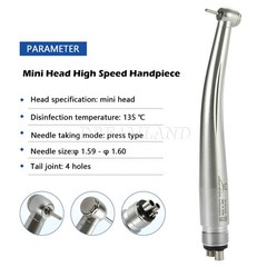 Dental High Speed Handpiece Pediatric Mini Small Head 4 Holes NSK Style Kid