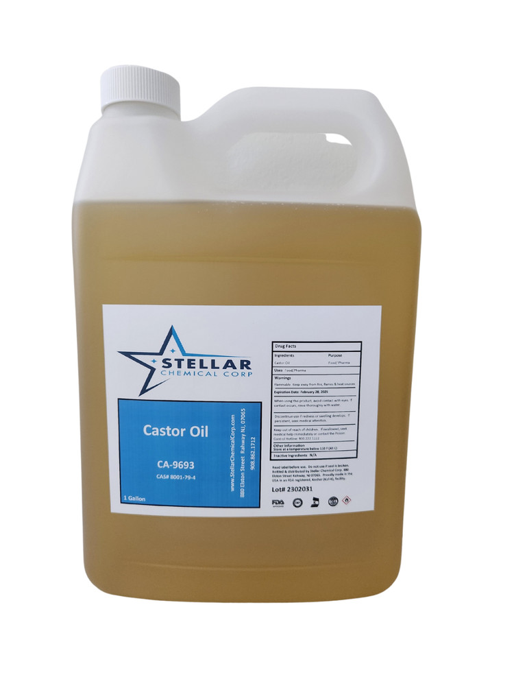 Castor Oil, USP 2 Gallons Eyelashes, Eyebrows, Hair Growth