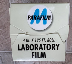 Parafilm M Laboratory Sealing Film Roll PM-996 4 in x 125 ft, free shipping
