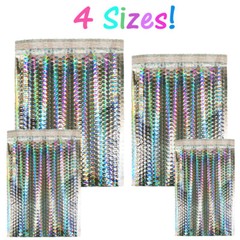5X9″ 6X10, 8.5X12, 9.5X13″ Holographic Bubble Mailers, Metallic Padded Envelope
