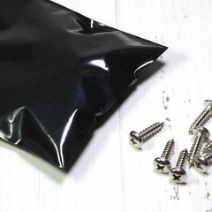 100 Flat Black Poly QuickQlick™ Bags Repacking Pouches w/ a Variety of Sizes
