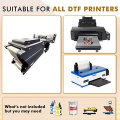 A-SUB DTF Film Roll 13 inch X 32.8 FT, DTF Transfer Film Roll A3+ Clear Glossy