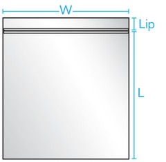 Clear Zip Seal Plastic Bags 4 Mil Heavy Duty Poly Reclosable Zipper Top Lock 4ML