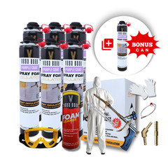 Vega Bond Purplecoat Single Component Closed Cell Insulation Spray Foam – 6+SET