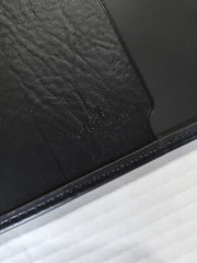 Hazel Portfolio Document Holder Easy Open Black Brown Made In USA