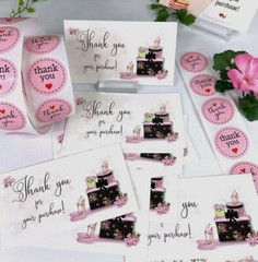 Thank You Business Card for Small Business, Fashion, Thank You Stickers