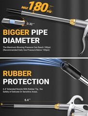 Heavy Duty Air Blow Gun Nozzle Gun, Blower for Compressor with…