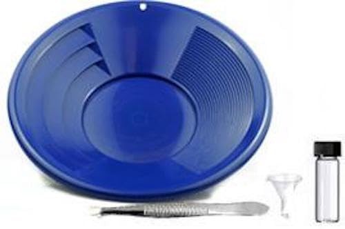 Sluice Monkey 14″ PANNING Gold PAN – Blue