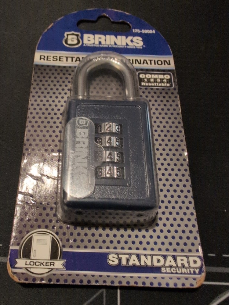 Brinks Zinc Diecast 40mm Combination Sport Padlock with 1 3/16in Shackle