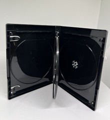 2 PCS NEW 15mm 4K ULTRA HD BLACK 3-DISC CASE, BOOKLET CLIPS, PS3-15MM UHD