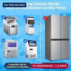 100 Pack Ice Machine Cleaner Descaler Tablets-Ice Maker Cleaner Compatible with
