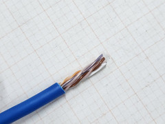 Windy City Wire 23/4P CAT6 550MHz UTP Network Cable CMP Plenum Blue /100ft