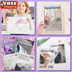 4 Pack Hard Plastic Magazine Protectors, Clear Magazine Display Sleeves Premium