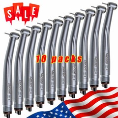 10 SANDENT NSK Style Dental High Speed Handpiece Push Button Standard Head 4H ST