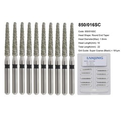 Dental Burs Diamond FG Round End Taper Football Flame Long Round Pear High Speed