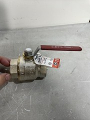 NOS Proline 107-007NL 1-1/2″ FIP x 1-1/2″ Brass FIP Ball Valve Full Port Lever