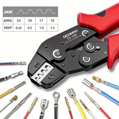 Ratchet Crimping Pliers Insulated Terminal Wire Cable Connector Crimper Tool US