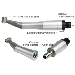 Dental E-generator Air Motor LED High & Low Speed Handpiece Kit 2 Holes/4 Holes