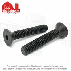 3/8″-24 Alloy Steel Flat Socket Head Cap Screws Black Oxide (Pick Length & Qty)