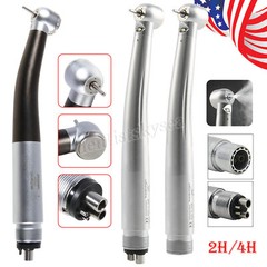 Dental Fiber Optic LED E-generator / High Speed Handpiece Turbine 2/4/6Holes USA