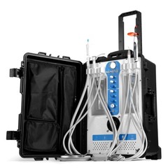 Portable Dental Mobile Delivery Unit Air Compressor Strong Suction /Handpiece 4H