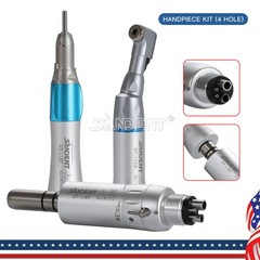 NSK Style Dental Slow Low Speed Handpiece Straight Contra Angle Air Motor 4Hole