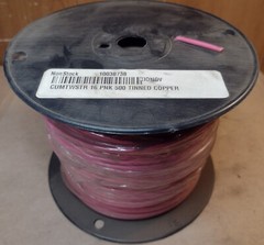 500′ 16AWG Stranded UL1015/1230/1032/MTW/BOAT/CSA Pink Tinned Copper Wire 600V