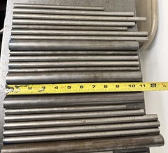 1144 Steel Round Bar Lot – Cold Drawn & Hot Rolled – 25 Pcs, 18.65 lbs
